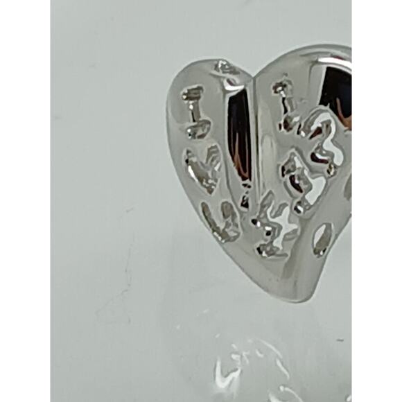 Vintage Estate Jewelry .925 Thailand Sterling Silver Ring Size 5.5 I LOVE YOU - Picture 14 of 16